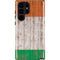 Ireland Flag Dark Wood Galaxy S22 Ultra Pro Case